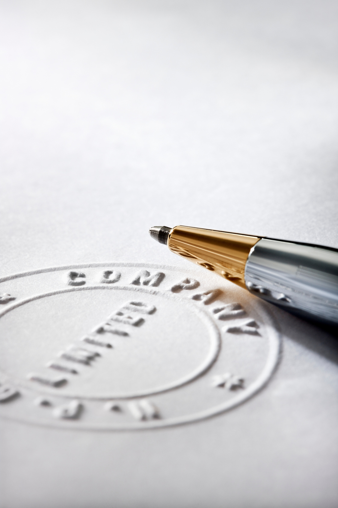 Partial Notary Stamp and Pen